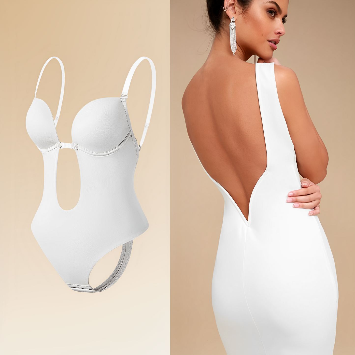 Amely Backless Body Bra for Women - Invisible Support and Comfort Without Visible Straps