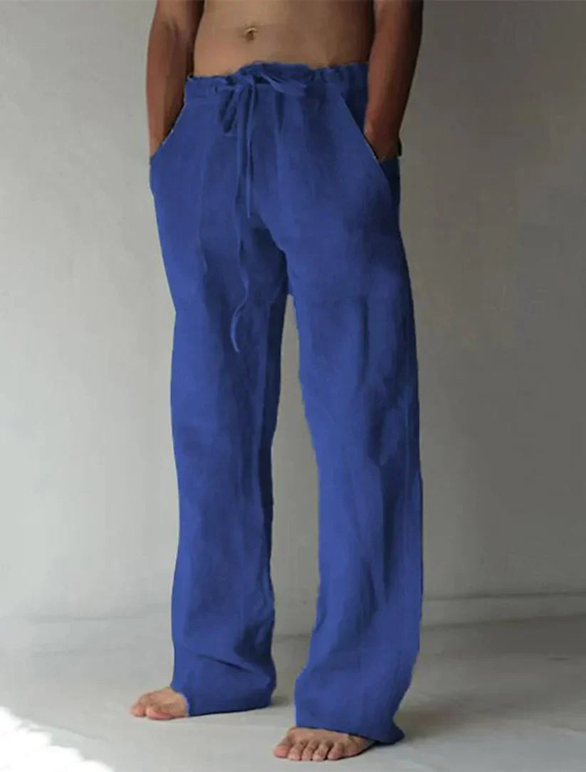 Arthur - Men's Wide Linen Trousers