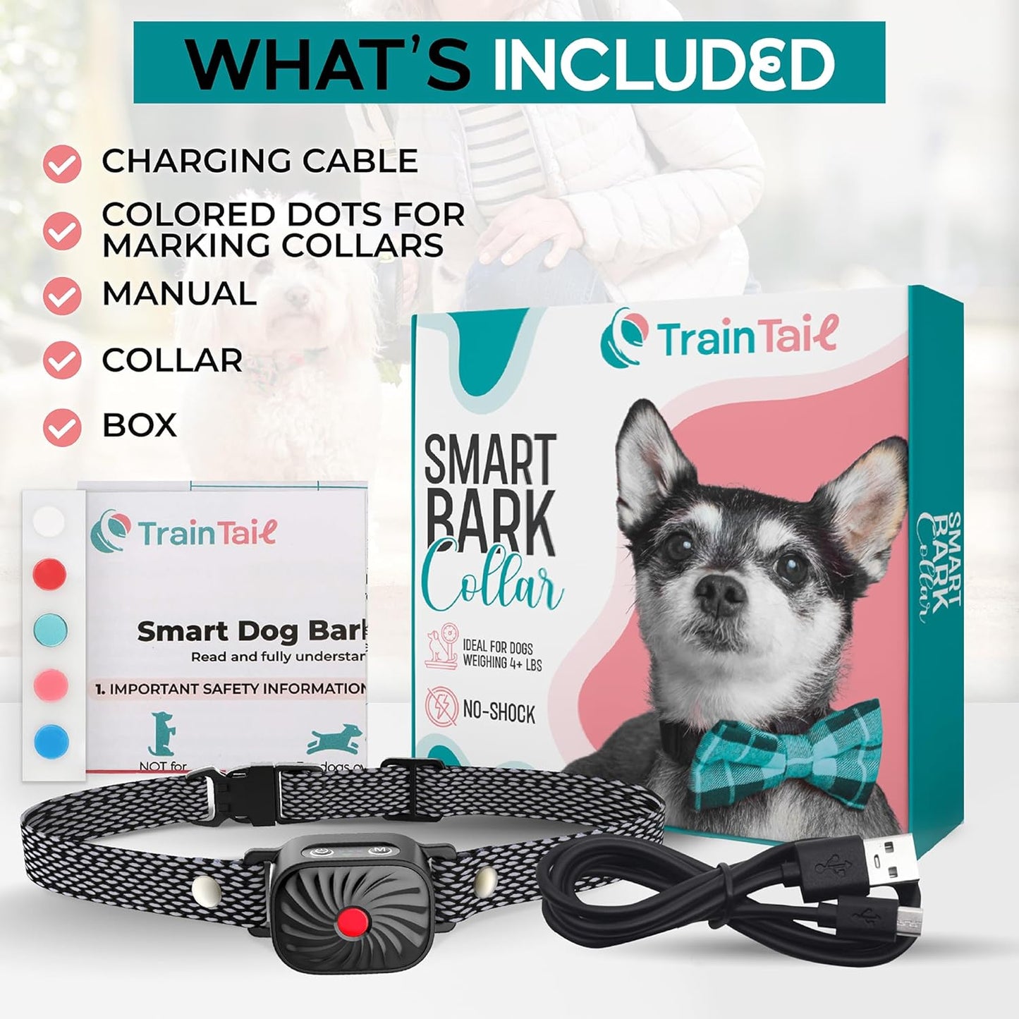 CANINECARE – BarkEase Anti-Bark Collar | For Small Dogs