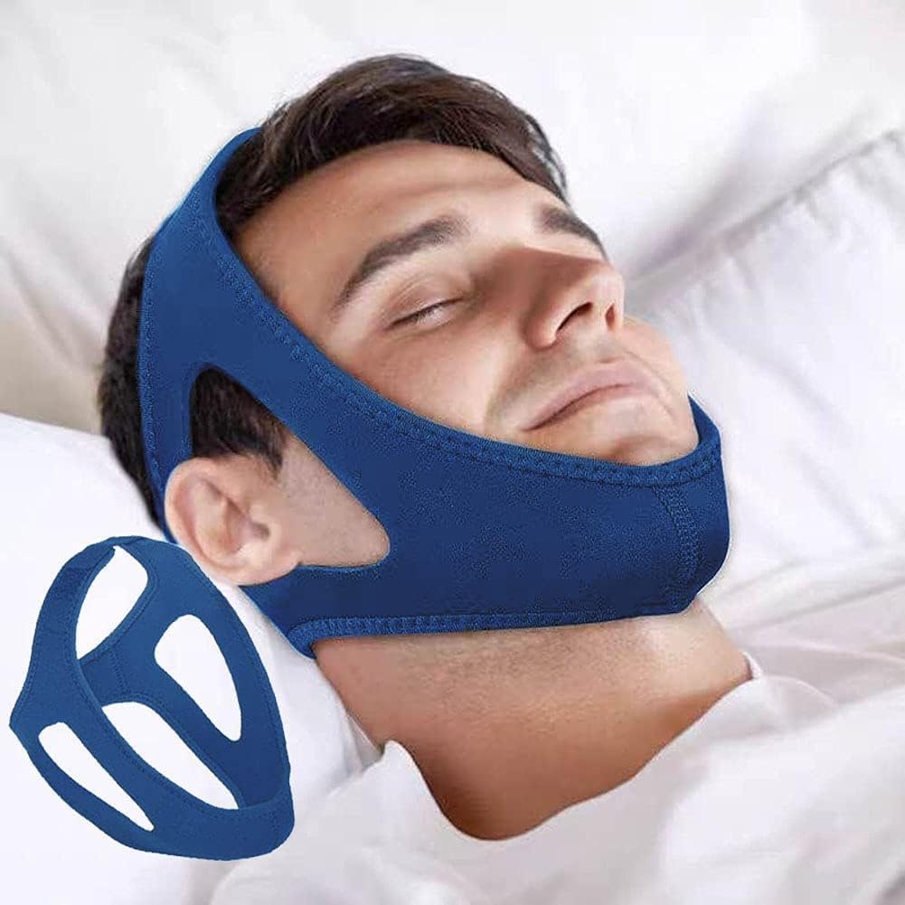 Chin Strap to Prevent Snoring Made of Breathable Neoprene – Reduces Snoring and Ensures Comfortable Sleep at Night