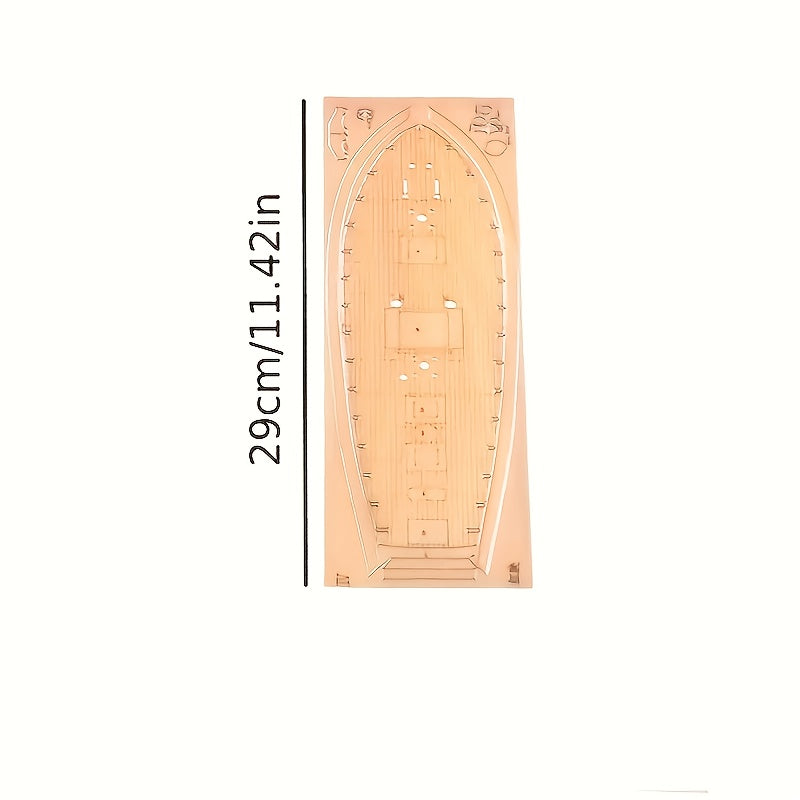 Classic Wooden Sailboat Model – Detailed 3D Puzzle for Boat Enthusiasts