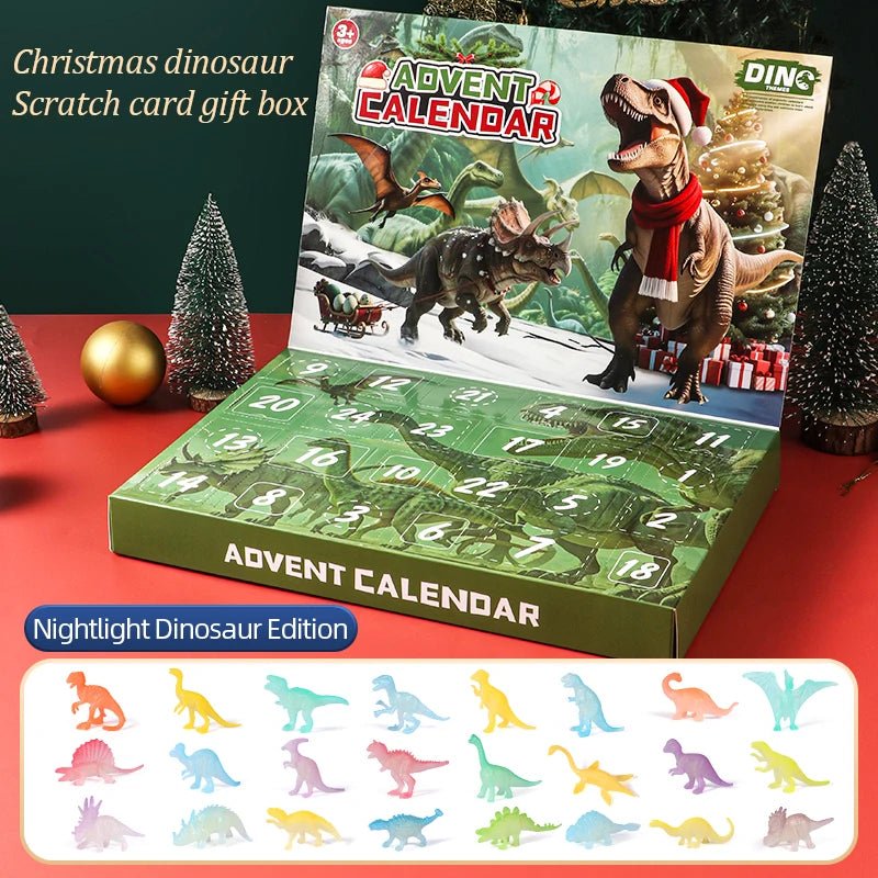 DINOQUEST 2025 – Christmas Countdown Calendar with 24 Dino Toys