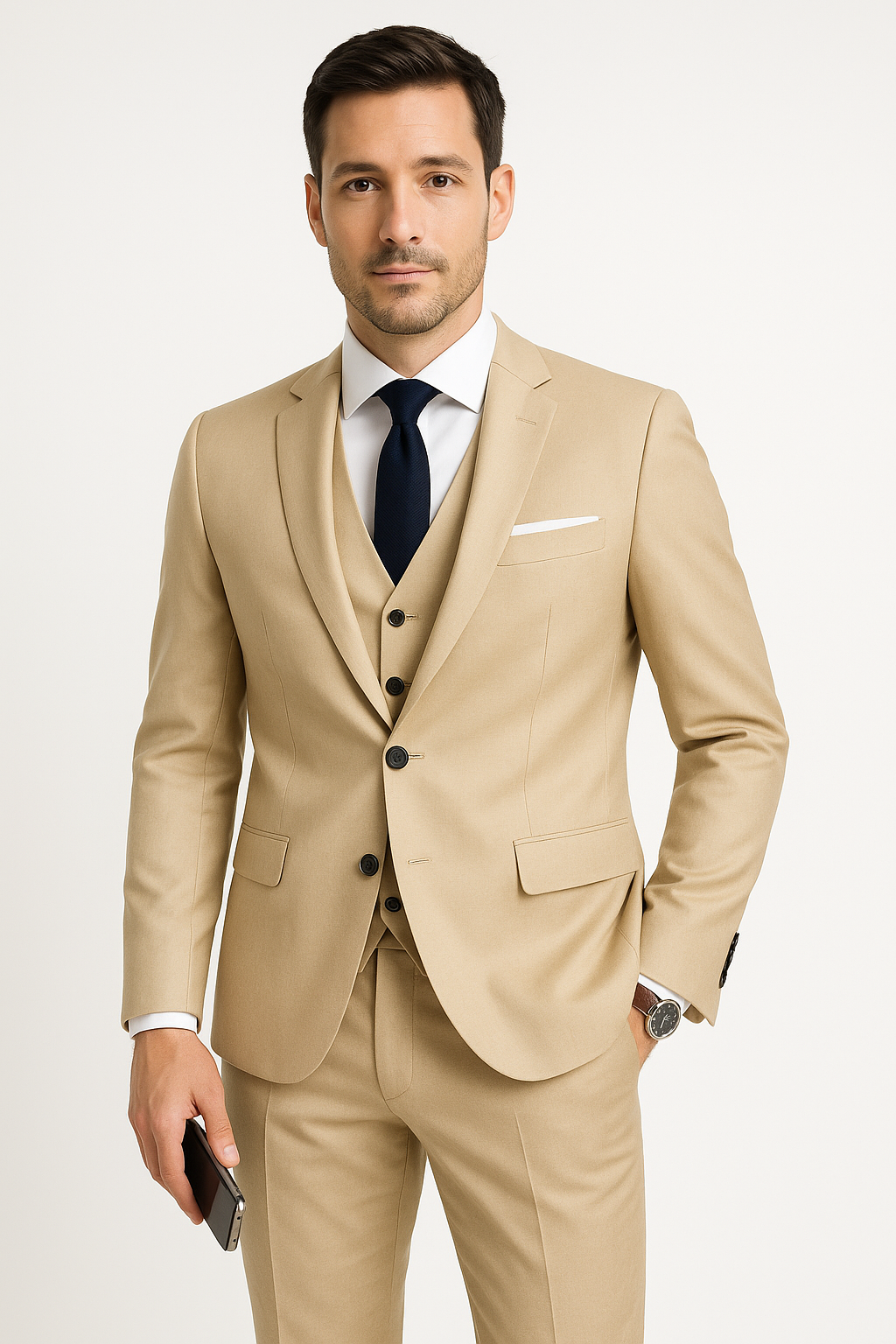 Evert | Men's three-piece set including blazer, waistcoat and trousers for festive and elegant autumn occasions