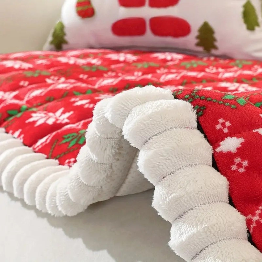 Festive Holiday Winter Sofa Cover
