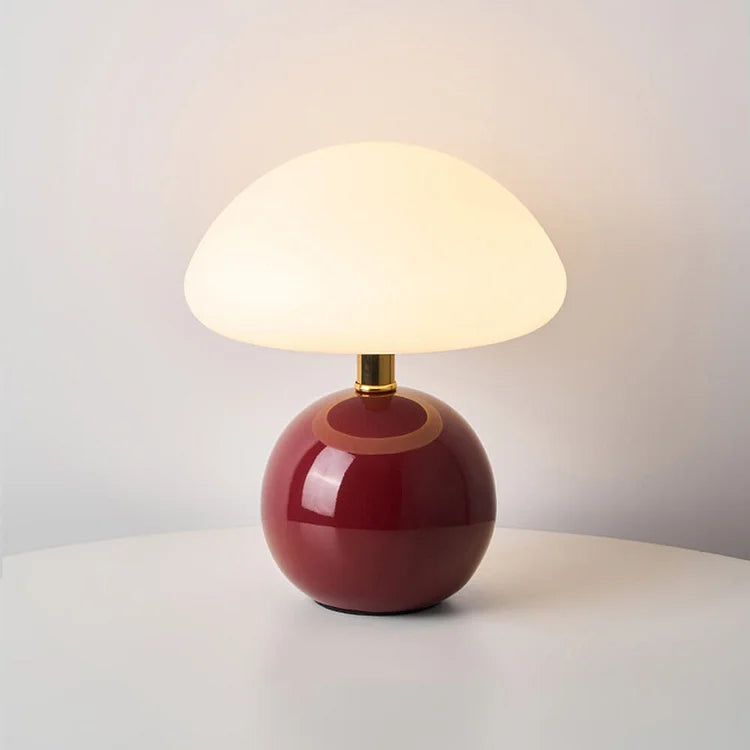 French Style and Natural Beauty of the Mushroom in the Lamp