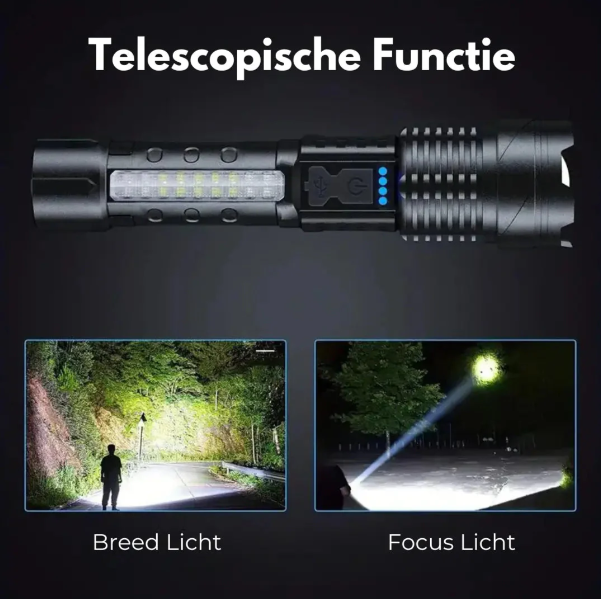 High-Performance Military Flashlight with 5000 Lumens