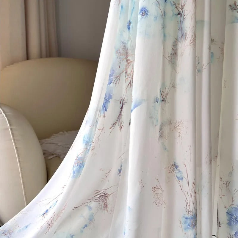 Long Floral Dress for Women with Deep V-Neck