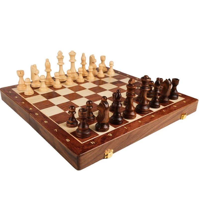MASTERFOLD – Premium wooden chess set with durable solid wood pieces