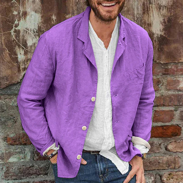 Men's Lightweight Cotton and Linen Jacket: Comfort and Autumn Style