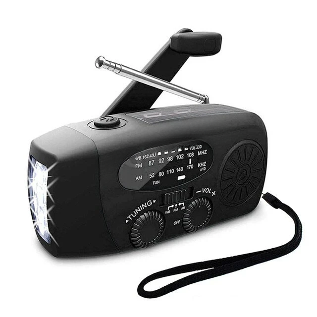 Olvoria | All in One Emergency Radio with Solar Energy and Power Bank