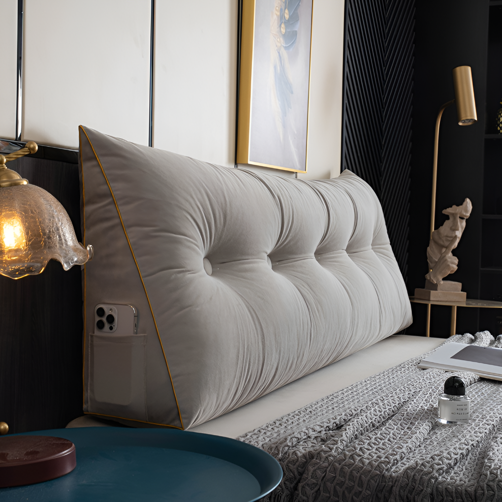 Olvoria | Bed Wedge Pillow Tufted Design