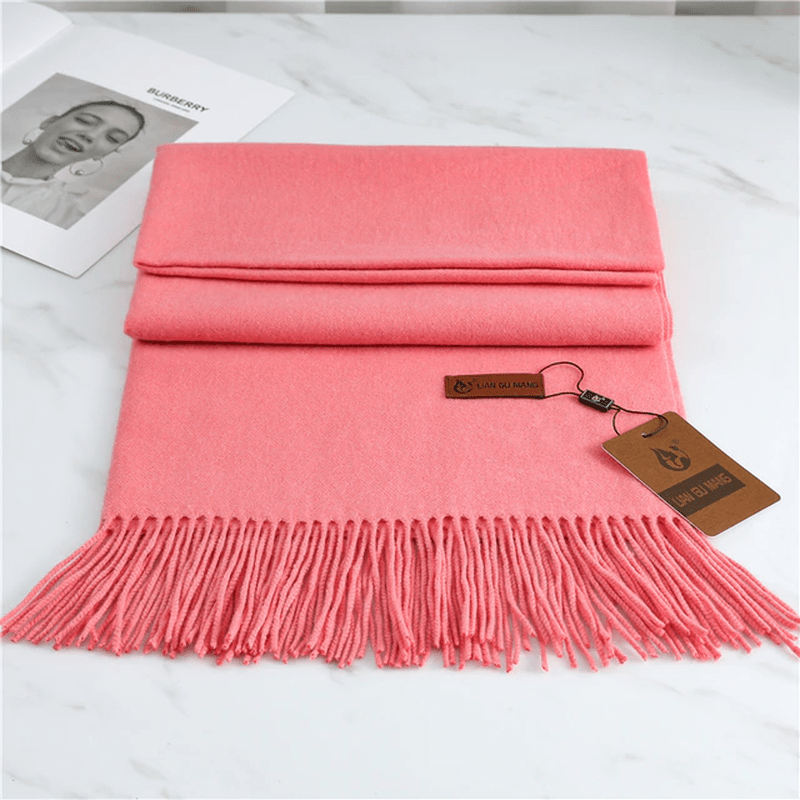 Olvoria | Cashmere Scarf with Fringes for Warmth and Elegance