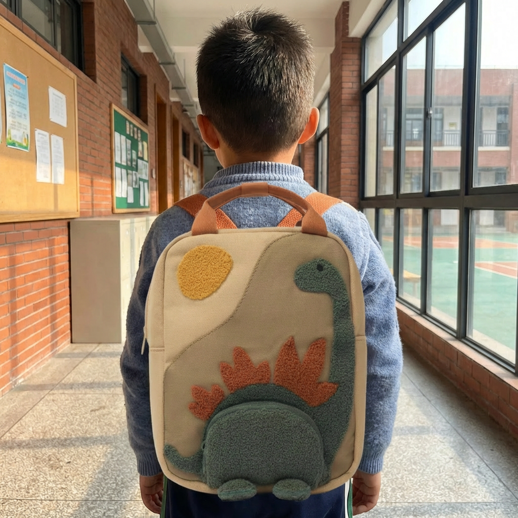 Olvoria | Children's Dino Backpack with Appliqué