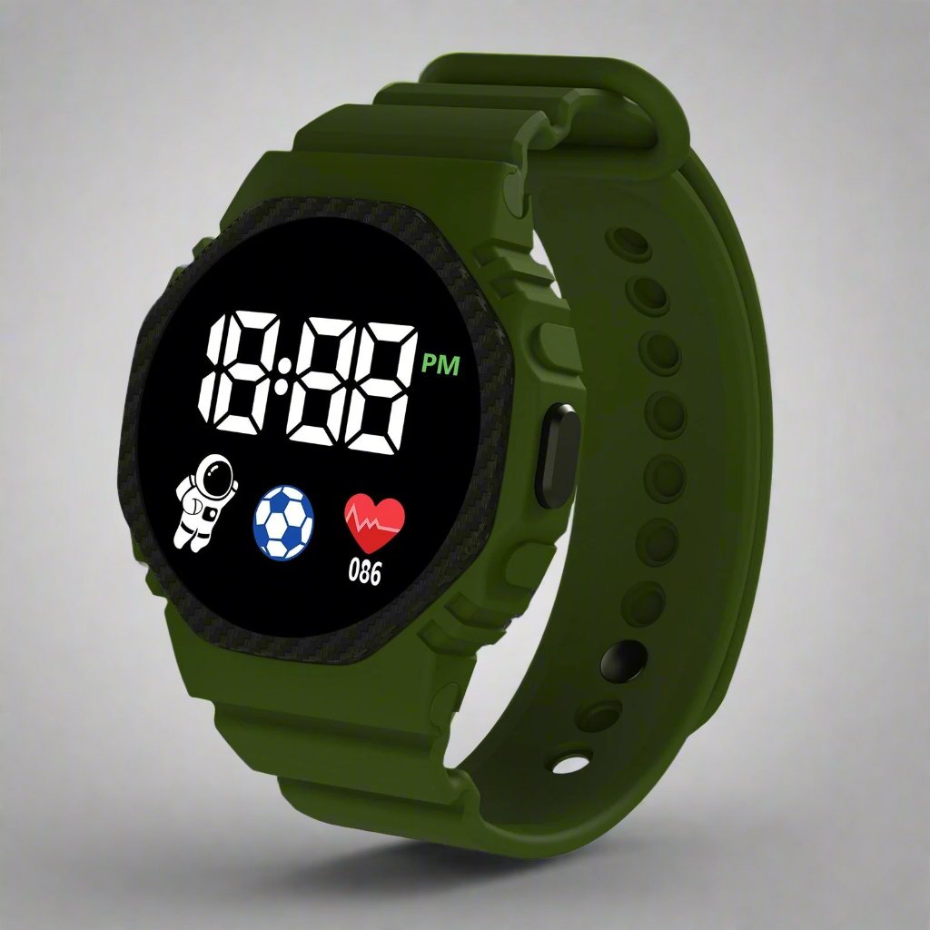 Olvoria | Children's Watch Adventure LED – Waterproof Educational Watch for Children