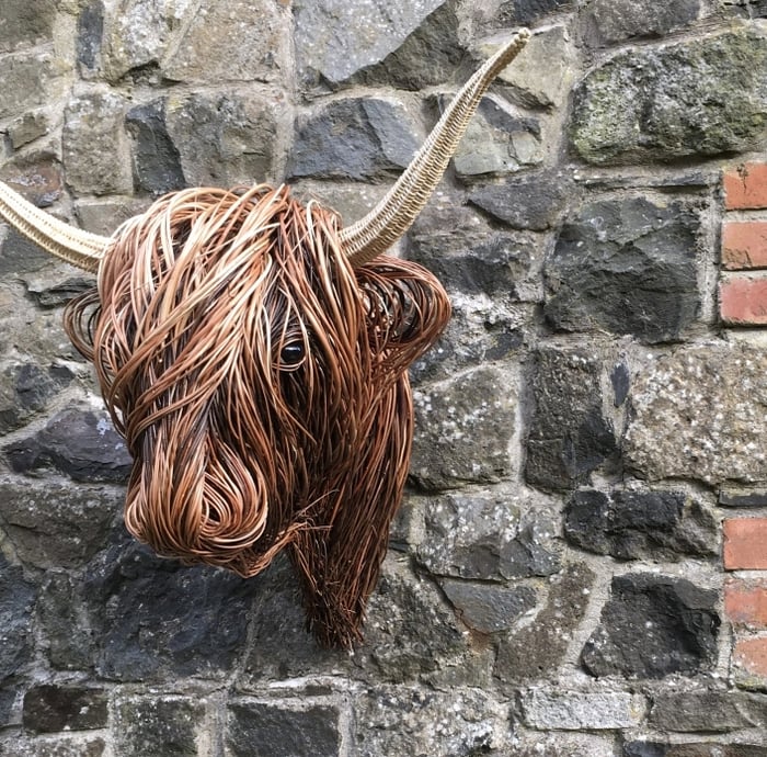 Olvoria | Cow Wall Sculpture – Bowie