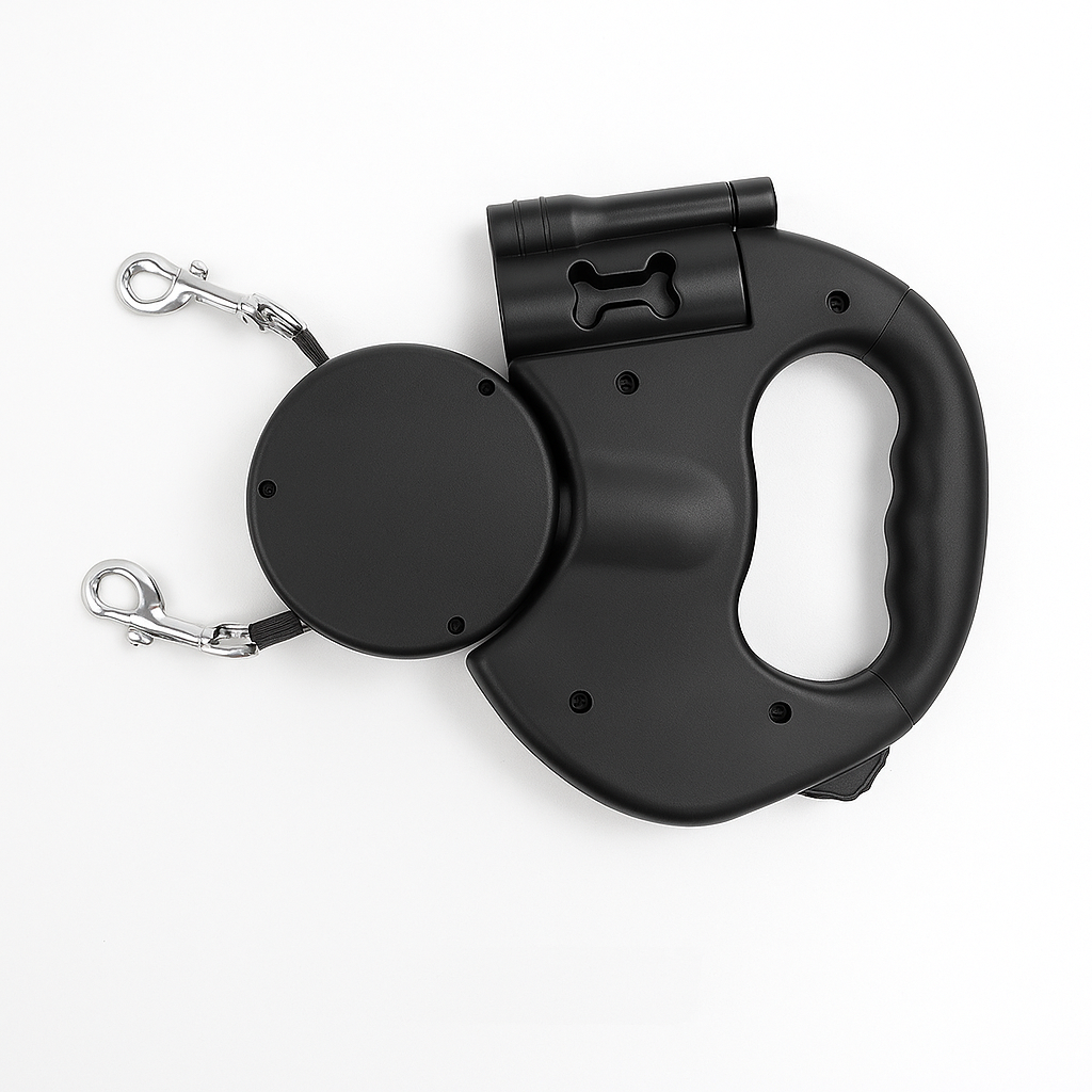 Olvoria | Dual Retractable Dog Leash with 360° Swivel