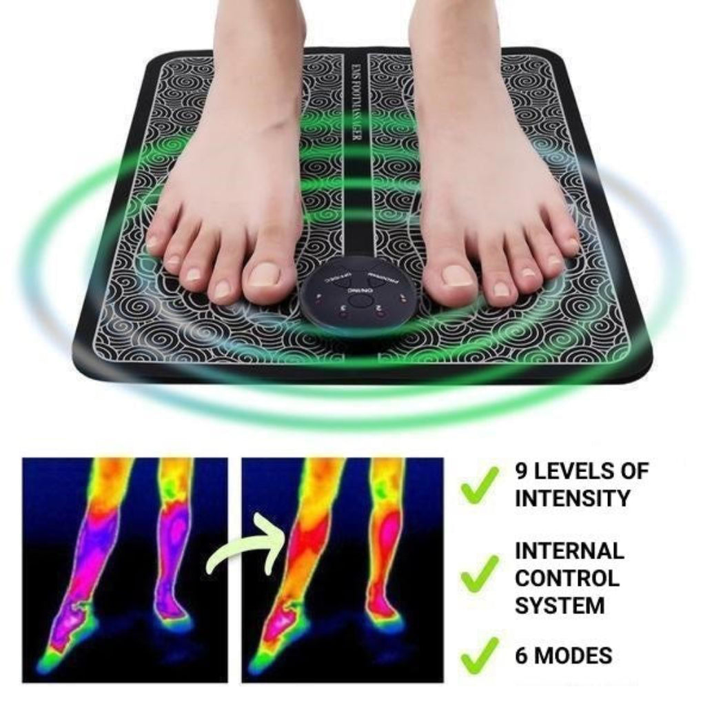Olvoria | Electric EMS Foot Massager with Muscle Stimulation & Pain Relief