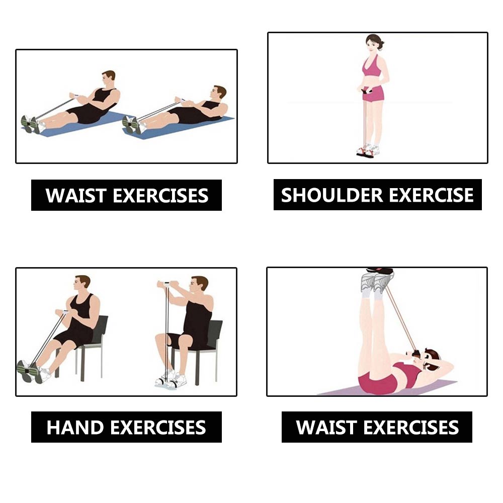 Olvoria | Fitness Resistance Bands with Pedal