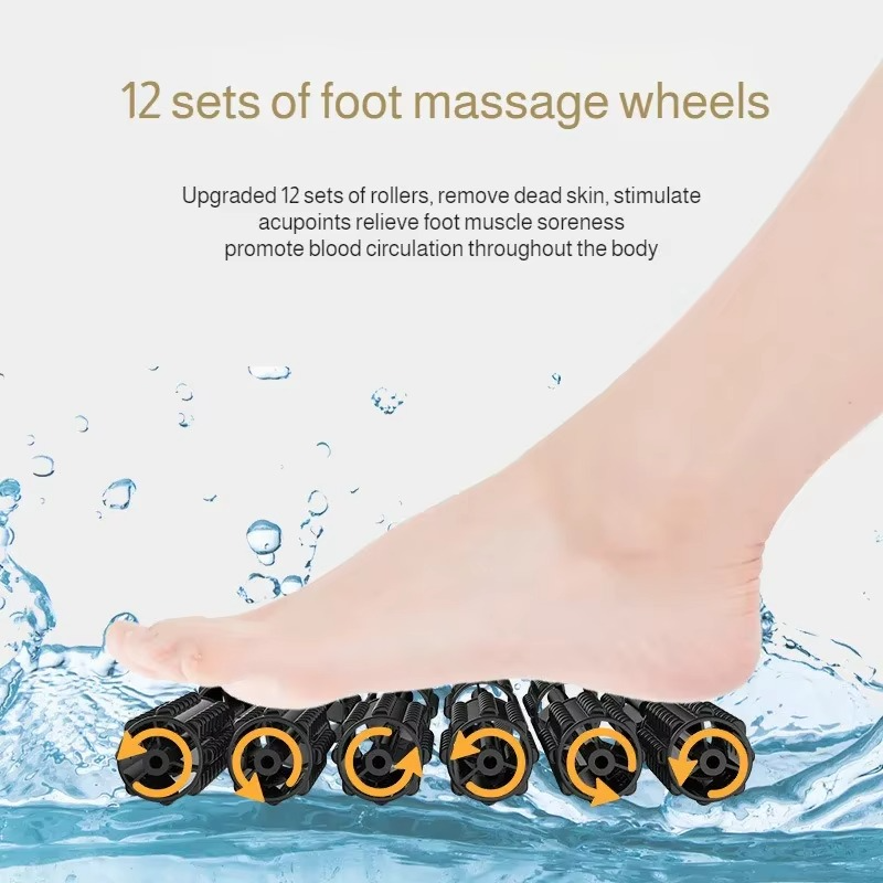 Olvoria | Foot Spa Bath Massager – Heated Bathing with Rollers, Bubbles, and Infrared Therapy