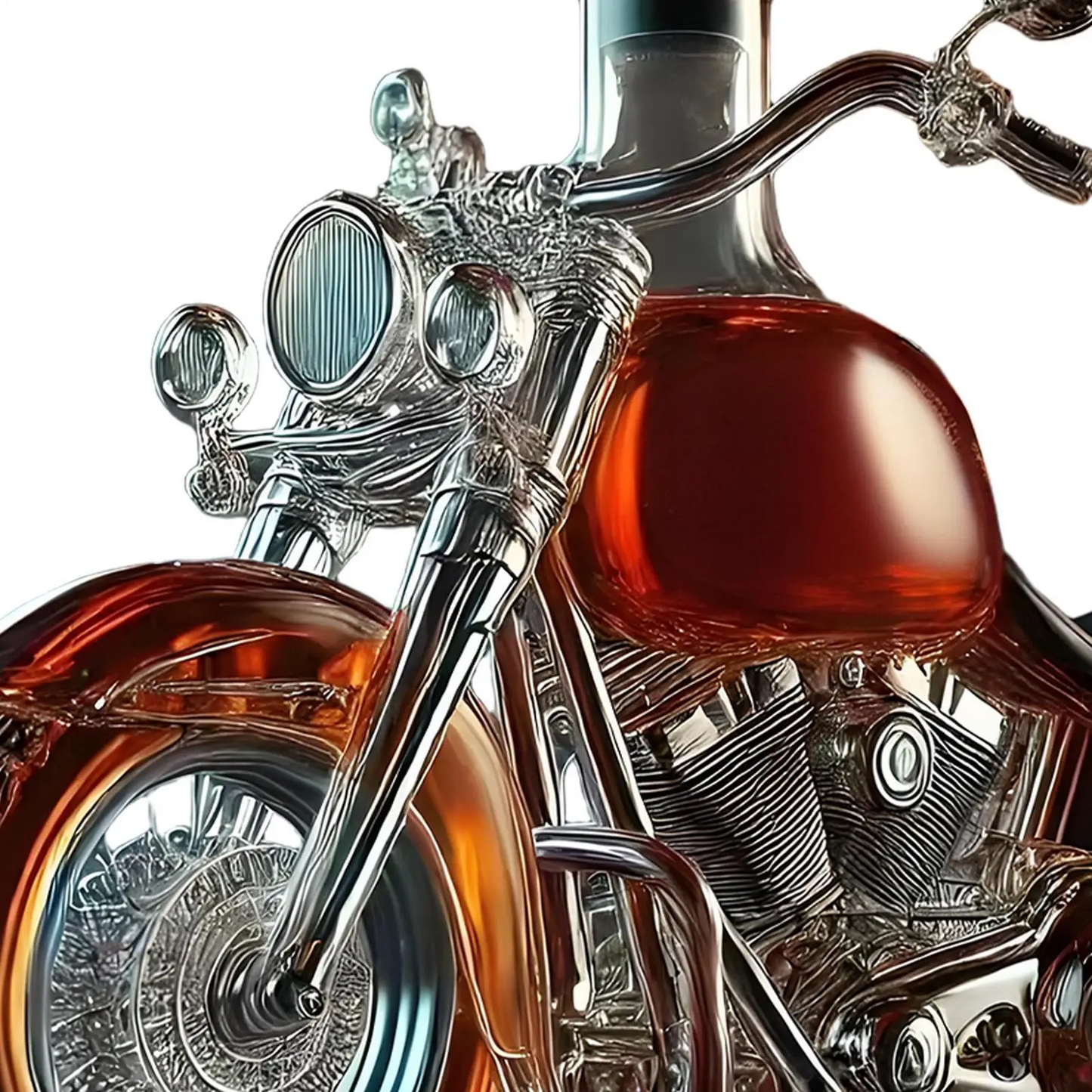 Olvoria | Harley Motorcycle Shaped Whiskey Decanter for Home Bar