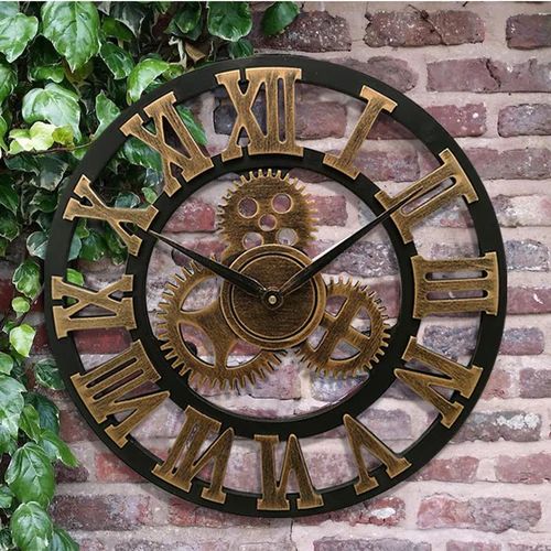 Olvoria | Industrial Wall Clock | Vintage Mechanical Design