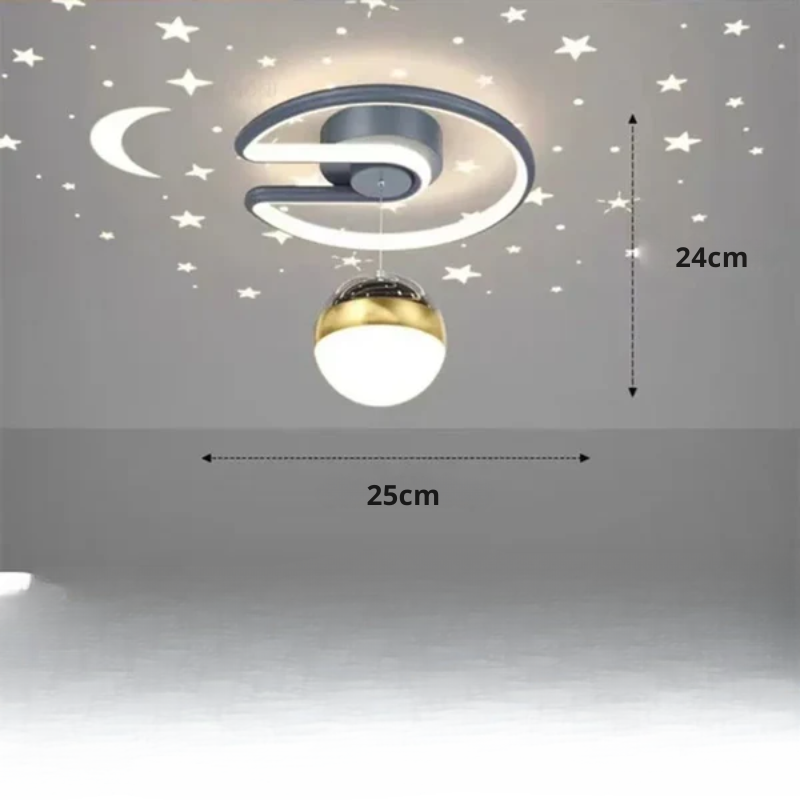 Olvoria | LED Ceiling Lamps with Starry Sky – Modern Pendant Lamp Design for Children's Rooms and Living Rooms