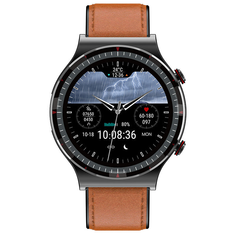 Olvoria | Medical EKG Smartwatch | CFDA Certified | 512Hz High-Precision Biosensor | SpO2 & Heart Rate Monitoring | AI-Based Breathing Analysis | IP67 Waterproof