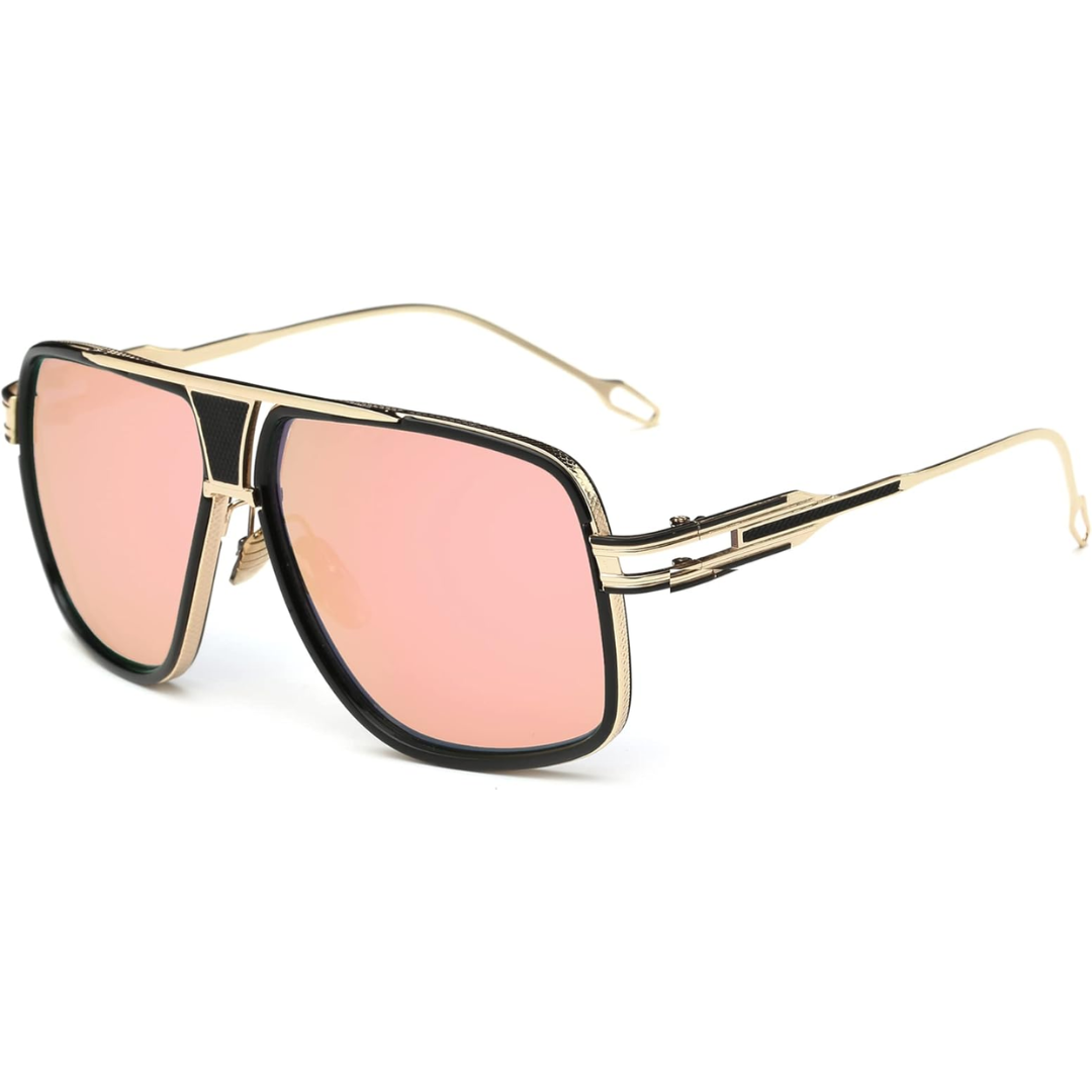 Olvoria | Men’s Aviator Sunglasses with Alloy Frame and UV Protection