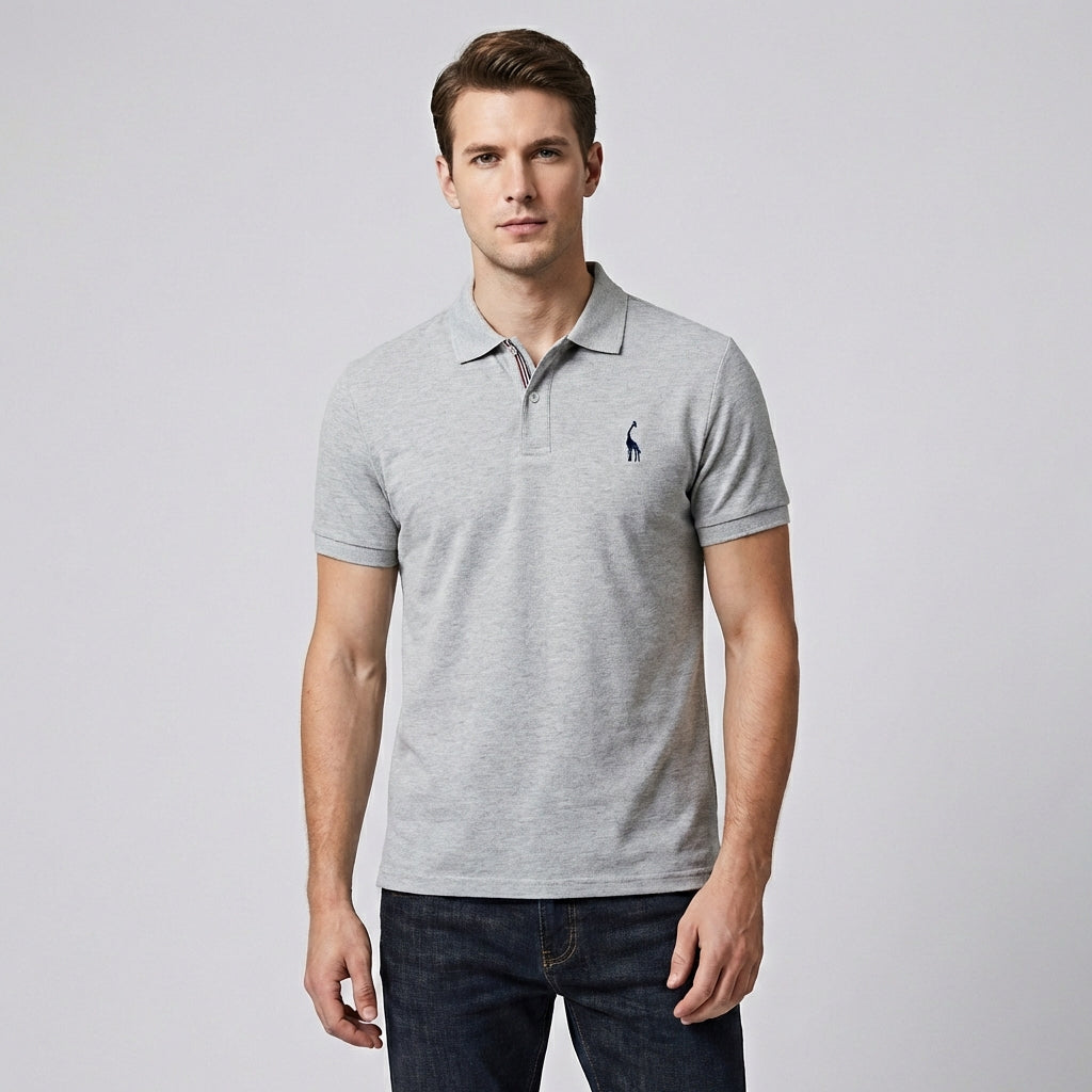 Olvoria | Men's Classic Polo Shirt with Subtle Logo