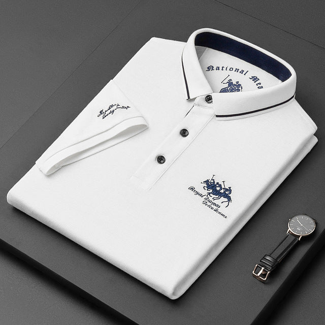 Olvoria | Men's Embroidered Polo Shirt