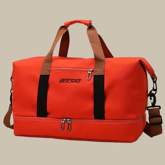 Olvoria | Men's Gym Duffel Bag with Shoe Compartment