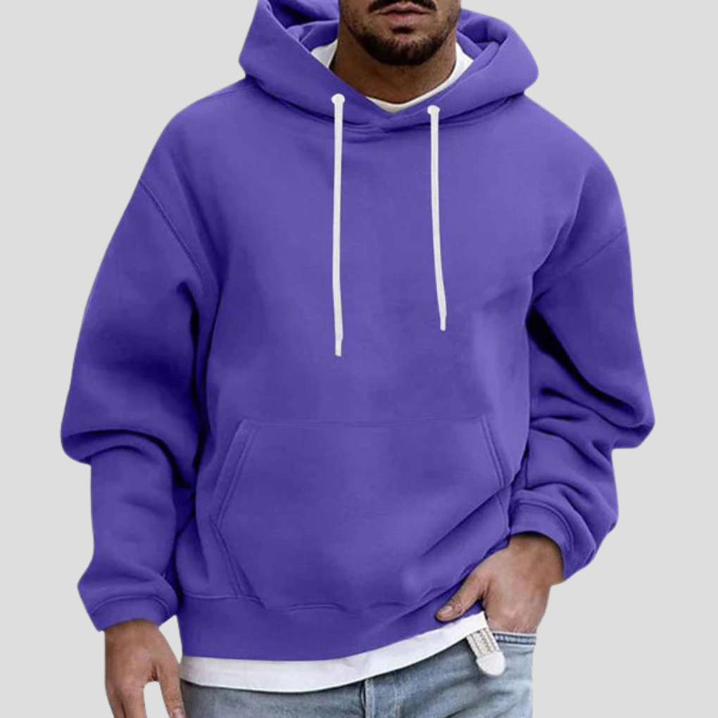 Olvoria | Men's Pullover Hoodie with Kangaroo Pockets