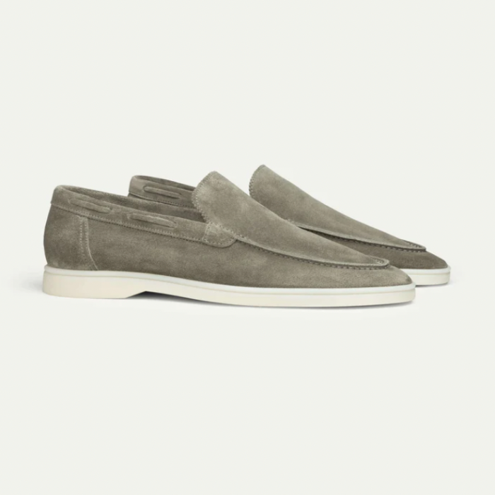 Olvoria | Men's Suede Slip-On Loafers