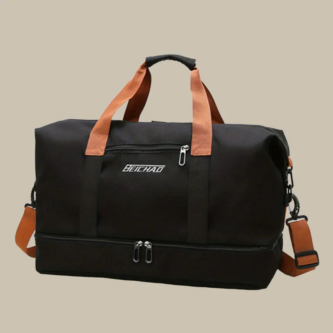 Olvoria | Men's Travel Duffel Bag with Shoe Compartment