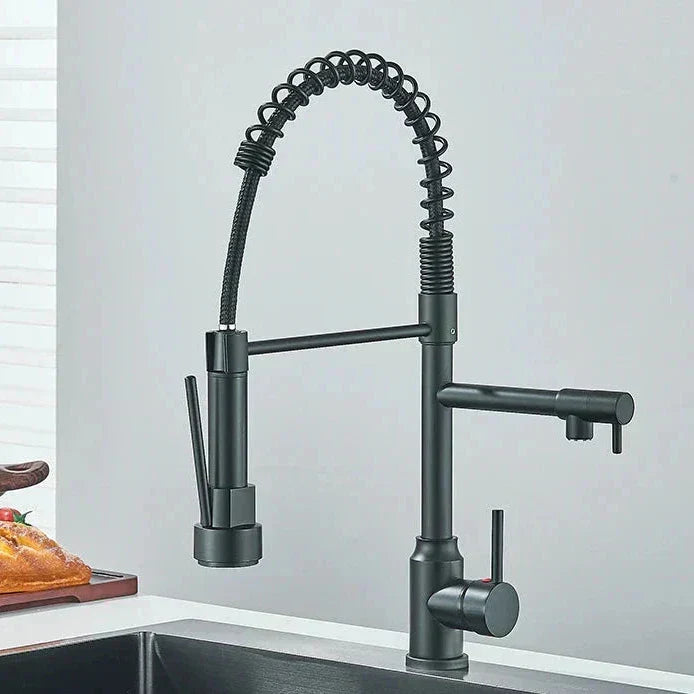 Olvoria | NickelFlex Kitchen Faucet | 360° Rotation | Stainless Steel