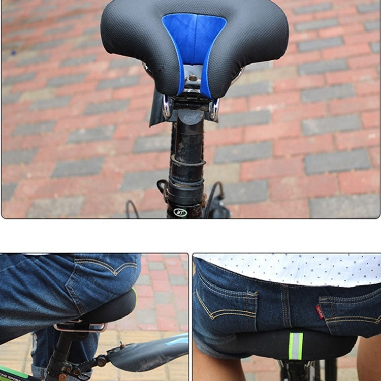 Olvoria | Noseless Bicycle Seat Mountain Bike Thick Soft Padding (Black)