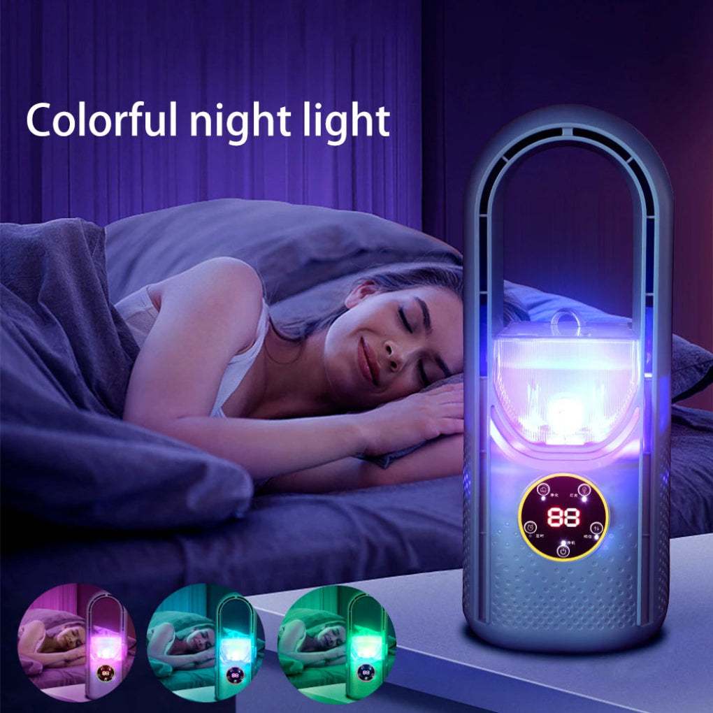Olvoria | Portable Bladeless Cooler with LED Display