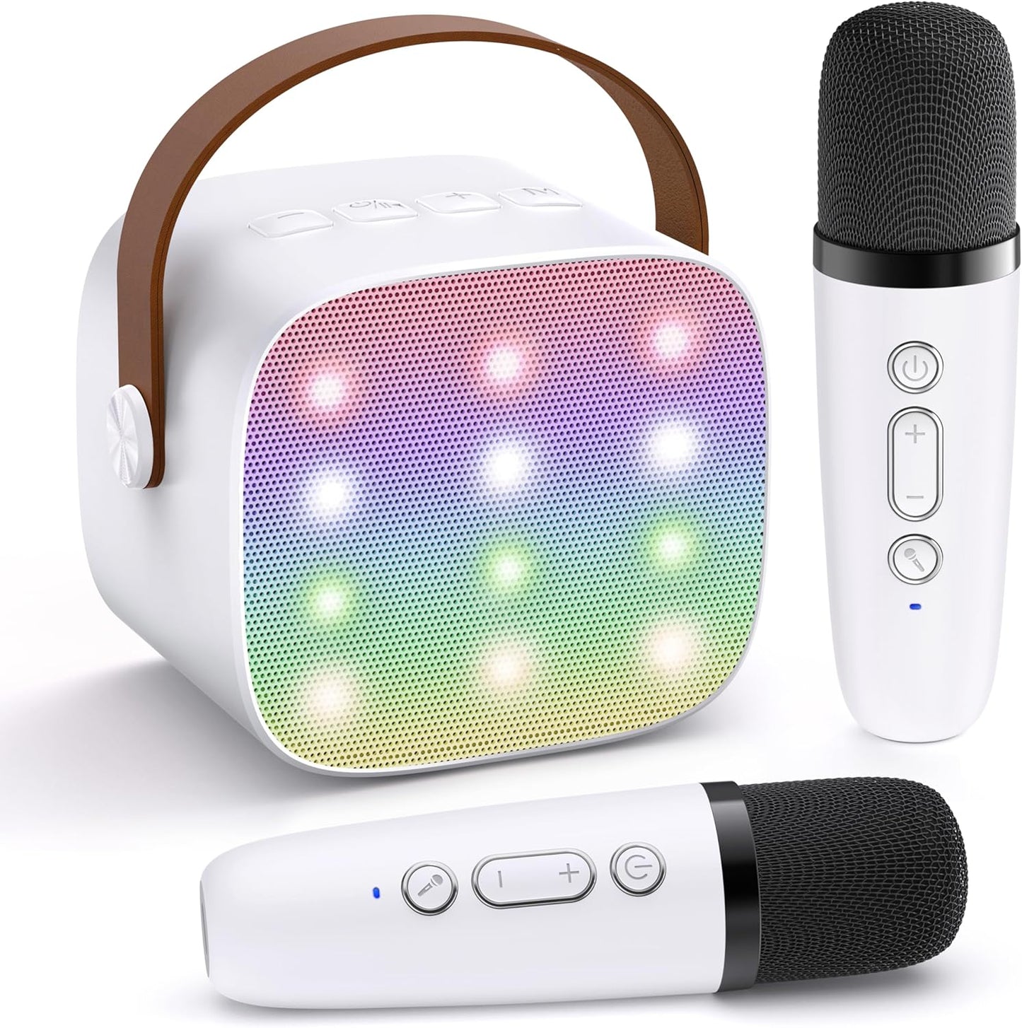 Olvoria | Portable Mini Karaoke Machine with Bluetooth Speaker and 2 Wireless Microphones – Veylo