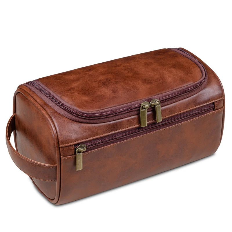 Olvoria | Premium Leather Toiletry Bag for Travelers