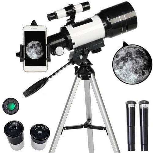 Olvoria | Professional Astronomical Telescope | 70mm Aperture, 300mm Focal Length & Easy Setup for Stargazing and Nature Exploration