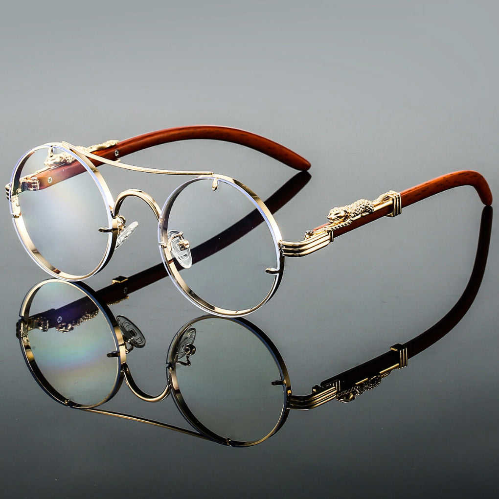Olvoria | Round Sunglasses with Unique Temple Design