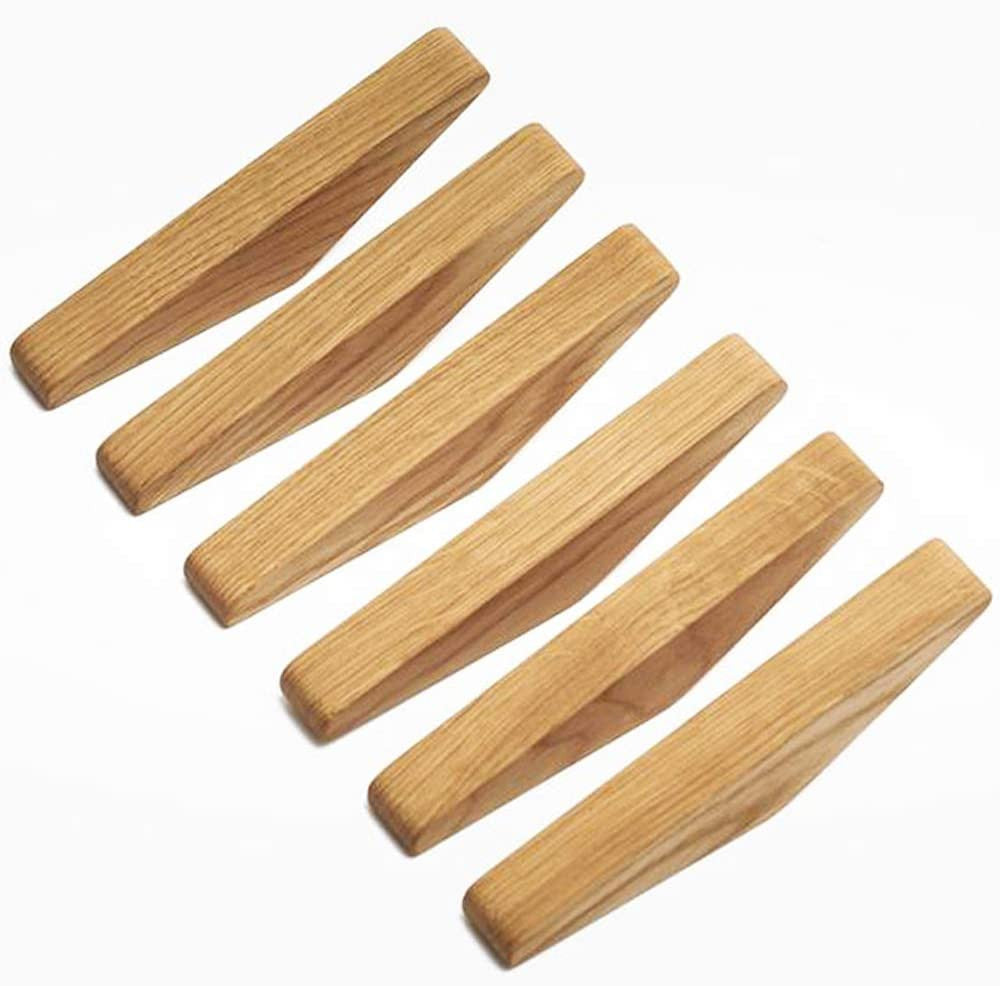 Olvoria | Scandi Set of 6 Wooden Coat Hooks