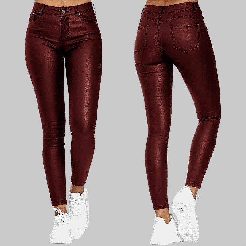 Olvoria Skinny Leather Pants