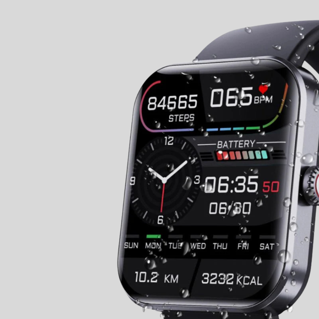 Olvoria | Touchscreen Smartwatch with Heart Rate Blood Pressure Monitor