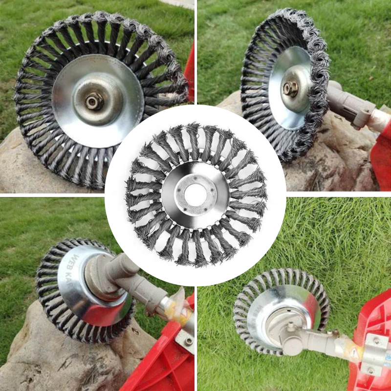 Olvoria | Trimmer Weed Brush | Twisted Steel Wire Cutter