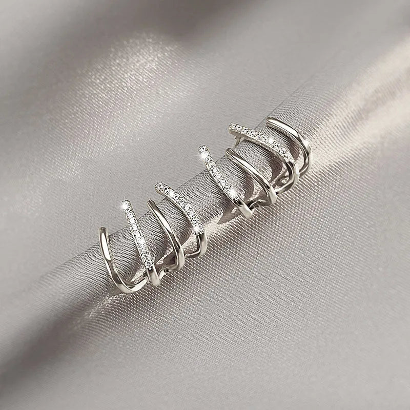 Olvoria | Twisted Earrings | Elegant Design | Gold or Silver