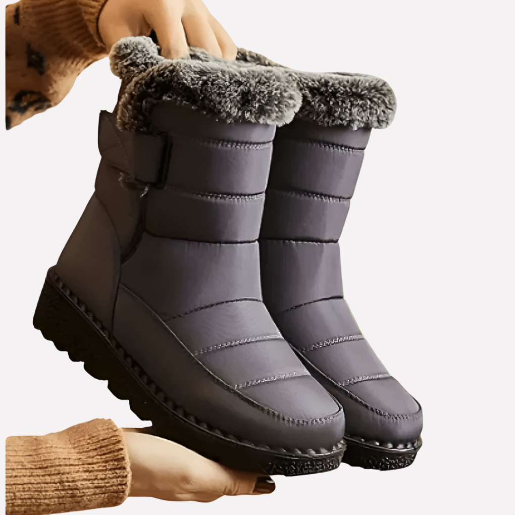Olvoria | Waterproof Winter Snow Boots with Fur Collar