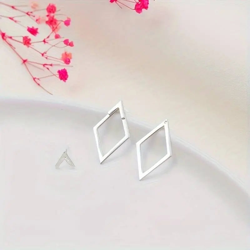 Olvoria | Women's Geometric Diamond Ear Jackets