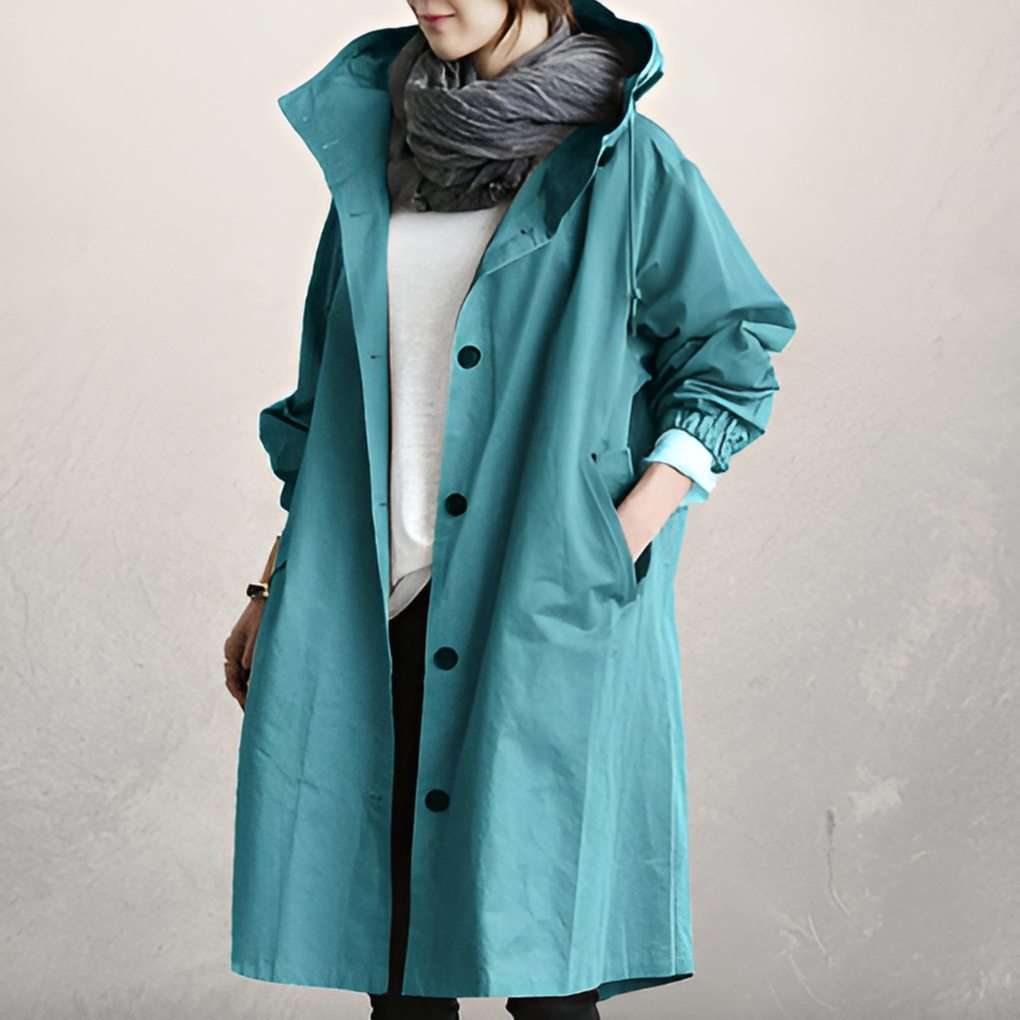 Olvoria | Women's Hooded Trench Coat