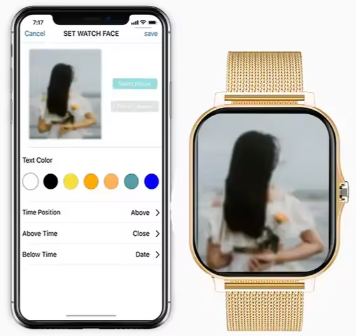 Olvoria | Women's Smartwatch with Mesh Band